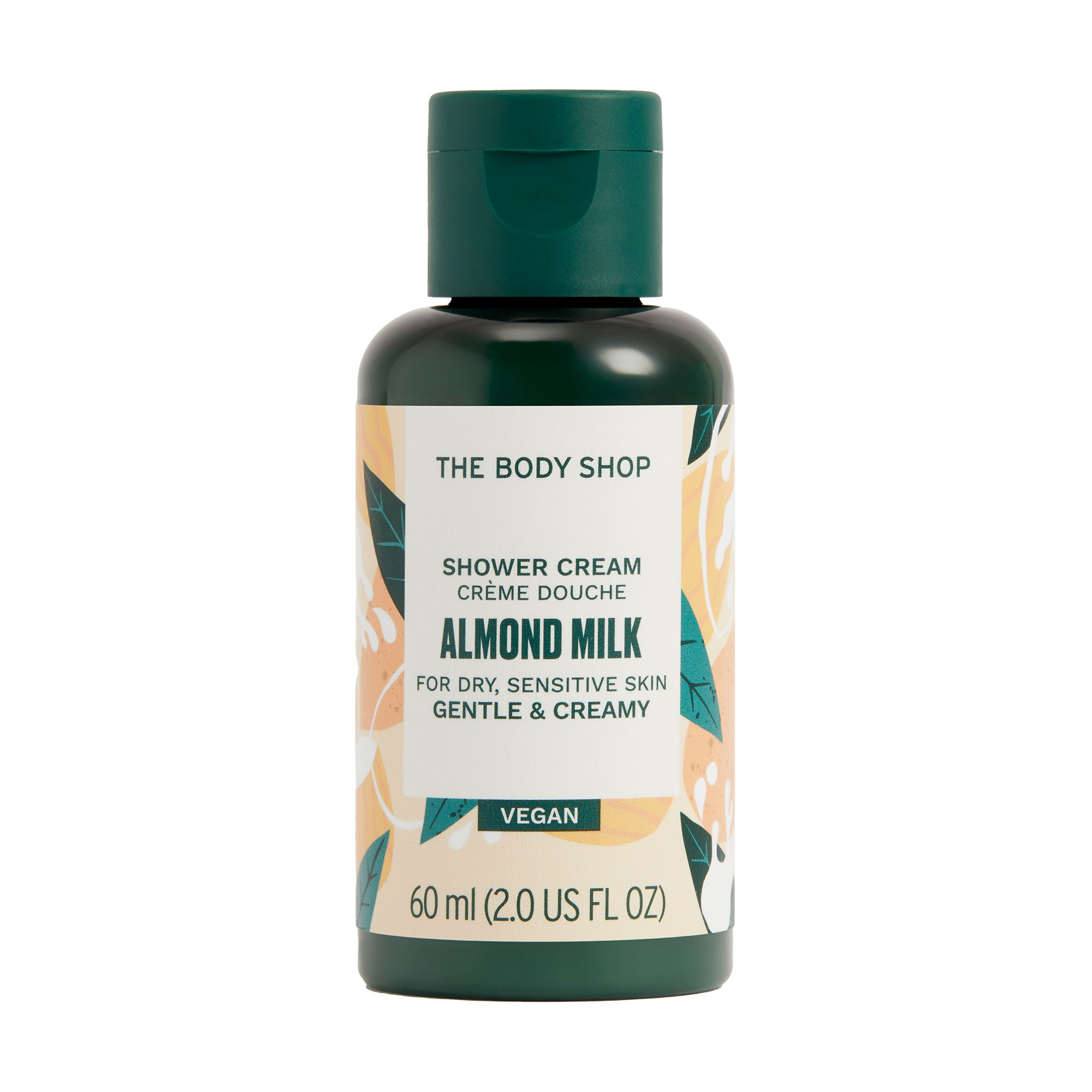 Крем-гель для душу The Body Shop Almond Milk Shower Cream Мигдальне молочко, 60 мл